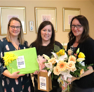 Registered Nurse Michelle (middle) was presented w