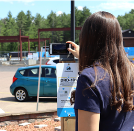 Photo of time-lapse photo station in use at DRDH