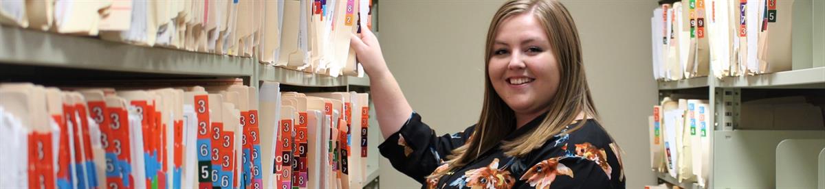 Staff member in Medical Records Department